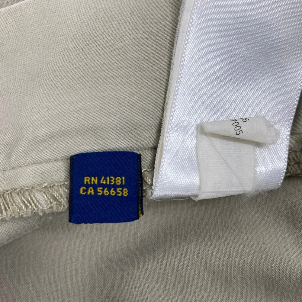 Polo Ralph Lauren Khaki Pants Mens 37 x 27.5 Straight‎ Fit Casual Chinos